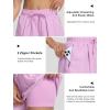 imageSILKWORLD Running Shorts for Women 2 in 1 Flowy Athletic Shorts Casual Workout Butterfly Gym Shorts with Zipper PocketsA005pink Purple