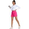 imageSILKWORLD Running Shorts for Women 2 in 1 Flowy Athletic Shorts Casual Workout Butterfly Gym Shorts with Zipper PocketsA006rose Pink