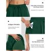 imageSILKWORLD Running Shorts for Women 2 in 1 Flowy Athletic Shorts Casual Workout Butterfly Gym Shorts with Zipper PocketsA008dark Green