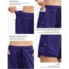 imageSILKWORLD Women 4quot Swim Shorts Side Split Swim Trunk Quick Dry Swimming Board Shorts with PocketsNavy