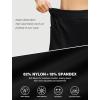 imageSILKWORLD Womens 5quot Swim Board Shorts Quick Dry Elastic Beach Swimming Shorts for Women with Liner PocketsBlack