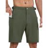 imageSILKWORLD Mens Swim Trunks Quick Dry 9quot Board Shorts with Cargo Zip PocketsNo LinerArmy Green