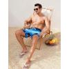 imageSILKWORLD Men Swim Trunks 6 Inch Quick Dry Swimming Shorts 2 in 1 Summer Swimwear Bathing Suits with Zipper PocketsGradient Blueblack Coconut