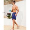 imageSILKWORLD Men Swim Trunks 6 Inch Quick Dry Swimming Shorts 2 in 1 Summer Swimwear Bathing Suits with Zipper PocketsNavy Pink Coconut Tree
