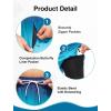 imageSILKWORLD Men Swim Trunks 6 Inch Quick Dry Swimming Shorts 2 in 1 Summer Swimwear Bathing Suits with Zipper PocketsPink Black Coconut Tree