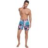imageSILKWORLD Mens Swimming Trunks with Compression Liner 2 in 1 QuickDry Swim Shorts with Zipper PocketsPink Blue Coconut