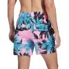 imageSILKWORLD Mens Swimming Trunks with Compression Liner 2 in 1 QuickDry Swim Shorts with Zipper PocketsPink Blue Coconut