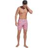 imageSILKWORLD Mens Swimming Trunks with Compression Liner 2 in 1 QuickDry Swim Shorts with Zipper PocketsPink Pineapple
