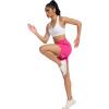 imageSILKWORLD Womens Running Shorts Hight Waist 5quot Summer Athletic Gym Workout Fashion Short with Liner and Zipper PocketsRose Red