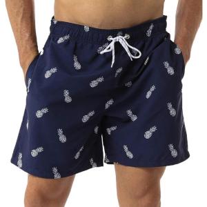 imageSILKWORLD Mens Swim Trunks Quick Dry Shorts with PocketsPineappleBlue