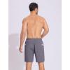 imageSILKWORLD Men Swim Trunks with Compression Liner 7quot Bathing Suits Quick Dry Swimming Shorts with Zipper PocketA01grey