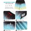 imageSILKWORLD Mens Swimwear WaterResistant Swim Trunks Summer Beach Shorts Quick Dry Bathing Suits with Zippered Pockets and Compression Lining Blue Yellow Gradient XLarge