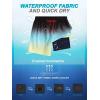 imageSILKWORLD Mens Swimwear WaterResistant Swim Trunks Summer Beach Shorts Quick Dry Bathing Suits with Zippered Pockets and Compression Lining Blue Yellow Gradient XLarge