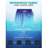 imageSILKWORLD Mens Compression Lined Swim Trunks WaterResistant Swimming Shorts Bathing Suits  Quick Dry ampamp Zipper Pockets Blue Fish Medium