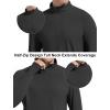 imageSILKWORLD Mens Quick Dry UPF 50 Sun Protection Shirts Long Sleeve Rash Guard with Thumb Hole Athletic Pullover ShirtBlack