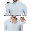 imageSILKWORLD Mens Quick Dry UPF 50 Sun Protection Shirts Long Sleeve Rash Guard with Thumb Hole Athletic Pullover ShirtGray