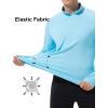 imageSILKWORLD Mens Quick Dry UPF 50 Sun Protection Shirts Long Sleeve Rash Guard with Thumb Hole Athletic Pullover ShirtLight Blue