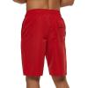 imageSILKWORLD Mens Swim Shorts Quick Dry Swimsuit Sports Swimming Shorts with PocketsRedSmall