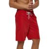 imageSILKWORLD Mens Swim Shorts Quick Dry Swimsuit Sports Swimming Shorts with PocketsRedSmall