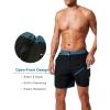 imageSILKWORLD Mens Swim Trunks Front Zipper Fly Quick Dry Beach Shorts with Compression Liner and Back Zipper PocketsBlack