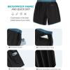 imageSILKWORLD Mens Swim Trunks Front Zipper Fly Quick Dry Beach Shorts with Compression Liner and Back Zipper PocketsBlack