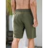 imageSILKWORLD Mens Swim Trunks QuickDry Board Shorts 9quot Bathing Suits with Zipper Pockets  No Mesh LinerArmy Green