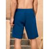 imageSILKWORLD Mens Swim Trunks QuickDry Board Shorts 9quot Bathing Suits with Zipper Pockets  No Mesh LinerNavy Blue