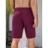 imageSILKWORLD Mens Swim Trunks QuickDry Board Shorts 9quot Bathing Suits with Zipper Pockets  No Mesh LinerWine Red