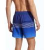 imageSILKWORLD Mens Swim Trunks with Compression Liner Quick Drying Swimsuit Shorts with Zipper Pockets Black Blue Gradient XLarge