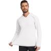 imageSILKWORLD UPF 50 Fishing Shirts for Men Long Sleeve Sun Protection Hoodie UV SPF Rash Guard Workout Swim ShirtsBeige