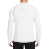 imageSILKWORLD UPF 50 Fishing Shirts for Men Long Sleeve Sun Protection Hoodie UV SPF Rash Guard Workout Swim ShirtsBeige