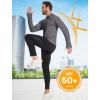imageSILKWORLD UPF 50 Fishing Shirts for Men Long Sleeve Sun Protection Hoodie UV SPF Rash Guard Workout Swim ShirtsCharcoal Grey