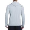 imageSILKWORLD UPF 50 Fishing Shirts for Men Long Sleeve Sun Protection Hoodie UV SPF Rash Guard Workout Swim ShirtsDark Grey