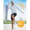 imageSILKWORLD UPF 50 Fishing Shirts for Men Long Sleeve Sun Protection Hoodie UV SPF Rash Guard Workout Swim ShirtsDark Grey