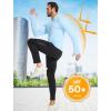 imageSILKWORLD UPF 50 Fishing Shirts for Men Long Sleeve Sun Protection Hoodie UV SPF Rash Guard Workout Swim ShirtsLight Blue