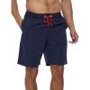 imageSILKWORLD Mens Swim Shorts Quick Dry Sports Beach Shorts with PocketsNavyXSmall