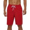 imageSILKWORLD Mens Swim Shorts Quick Dry Swimsuit Sports Swimming Shorts with PocketsRedSmall