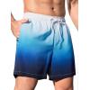 imageSILKWORLD Mens Swim Trunks with Compression Liner 2 in 1 Quick Dry Bathing Suit Beach Shorts with Zipper PocketsA05 Light Blue Gradient