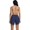 imageSILKWORLD Womens 5 Swim Board Shorts 2 in 1 High Waisted Quick Dry Summer Swimming Swimsuit Bottoms with Zipper PocketNavy