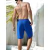 imageSILKWORLD Mens Swim Trunks with Compression Liner QuickDry 10quot Stretch Beach ShortsDeep Blue