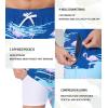 imageSILKWORLD Mens Swimming Trunks 2 in 1 Quick Dry Bathing Suit Elastic Waist Beach Shorts with Zipper PocketsFirebird