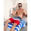 imageSILKWORLD Mens Swim Trunks Quick Dry Swimming Shorts with Compression Liner and Zipper Pockets7American Flag