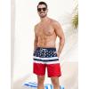 imageSILKWORLD Mens Swim Trunks Quick Dry Swimming Shorts with Compression Liner and Zipper Pockets7American Flag