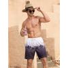 imageSILKWORLD Mens Swim Trunks Quick Dry Swimming Shorts with Compression Liner and Zipper Pockets7White Black Coconut Tree