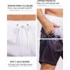imageSILKWORLD Mens Swim Trunks Quick Dry Swimming Shorts with Compression Liner and Zipper Pockets7White Black Coconut Tree
