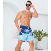 imageSILKWORLD Mens Swim Trunks 2 in 1 Quick Dry Bathing Suit with Compression Liner Beach Shorts with Zipper PocketsFirebird
