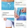 imageSILKWORLD Mens Swim Trunks 2 in 1 Quick Dry Bathing Suit with Compression Liner Beach Shorts with Zipper PocketsGray Lake Green Gradient