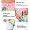 imageSILKWORLD Mens Swim Trunks 2 in 1 Quick Dry Bathing Suit with Compression Liner Beach Shorts with Zipper PocketsPink Coconut Tree