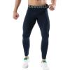imageSILKWORLD Mens 13 Pack Compression Pants Pockets Cool Dry Gym Leggings Baselayer Running TightsA15black gray dark Navy3pOrd