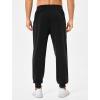 imageSILKWORLD Mens Sweatpants Tapered Athletic Joggers Workout Running Jogging Track Pants with Zipper PocketsBlack